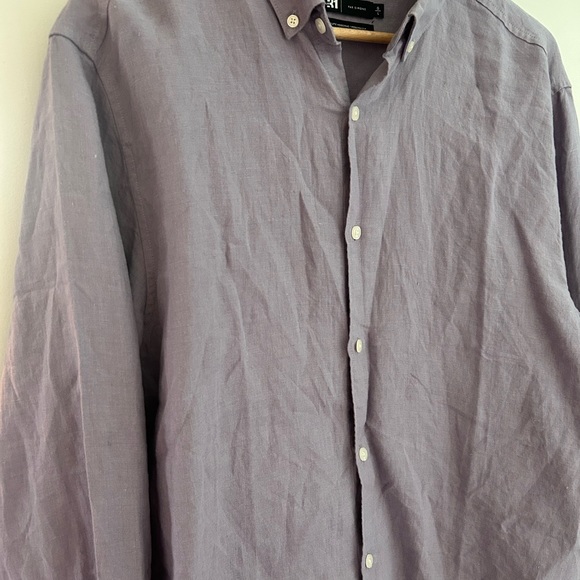 NWOT Linen Button Down Shirt. - Picture 4 of 5